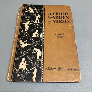 1931 Vintage Illustrated Poetry Book "A Child's Garden of Verses" Whitman
